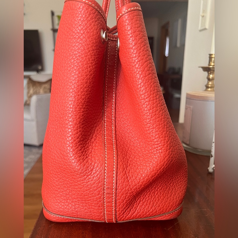 Hermes leather garden party 36 mm bag purse 100% guaranteed authentic sanguine - Picture 2 of 9